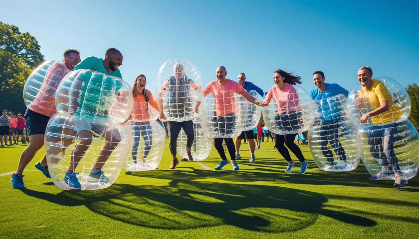 Bubble Football For Mental Health Benefits