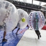 Bubble Footie in Alne Station, North Yorkshire 1