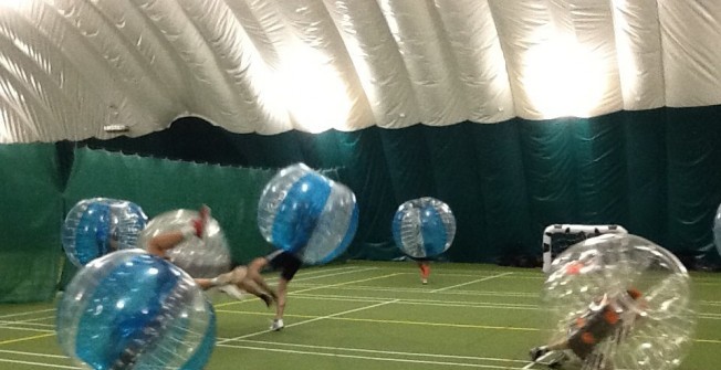 Zorbing Football in Abbess End